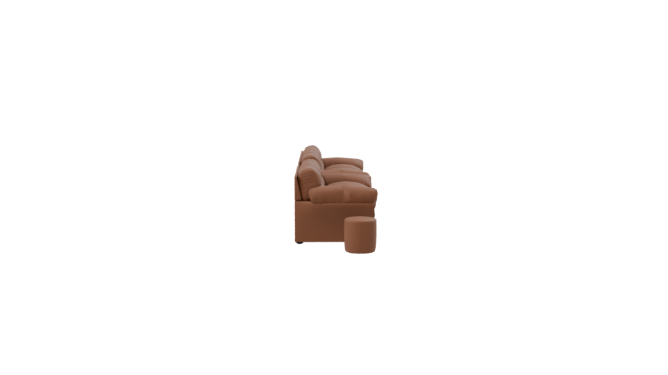 Stylish Modern Leather Sofa Set 3D Model - Professional 3D Model Render 8