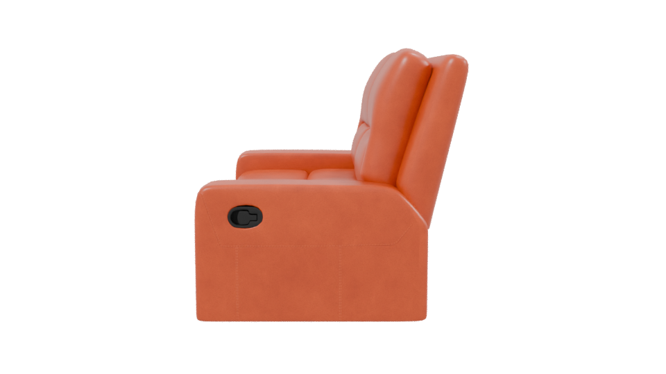 Stylish Reclining Love Seat 3D - Professional 3D Model Render 2