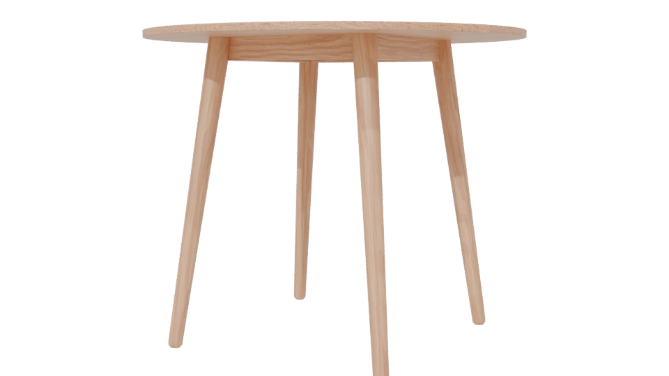 Stylish Wooden Dining Table 3D - Professional 3D Model Render 6