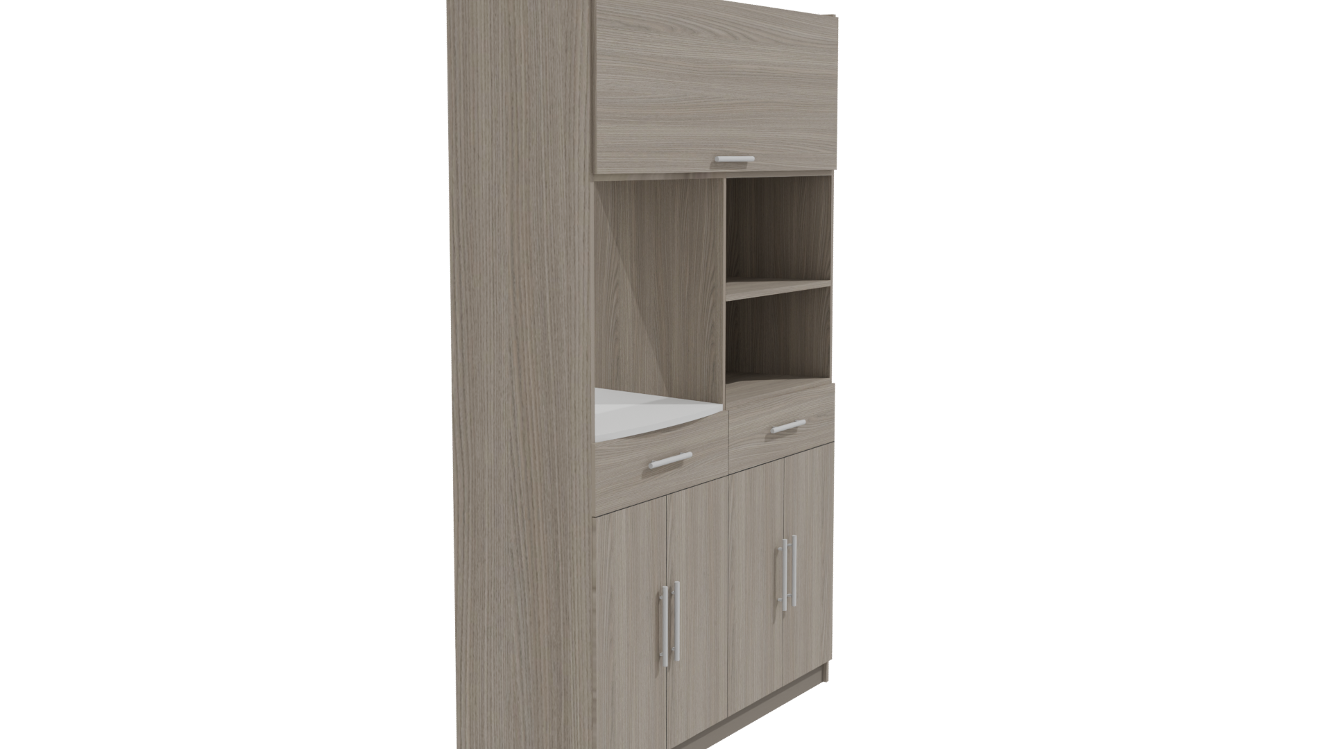 Stylish Wooden Cabinet 3D Model - Professional 3D Model Render 9