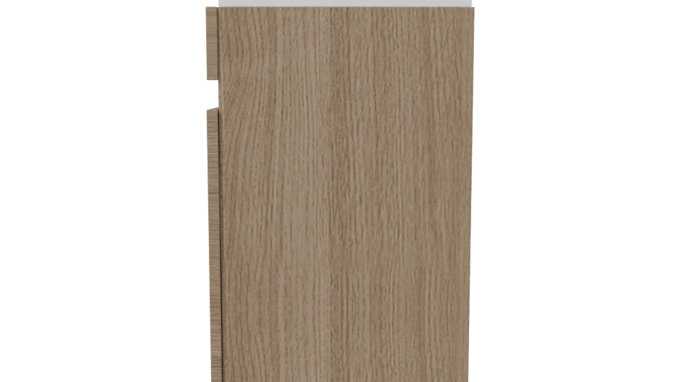 Stylish Wooden Office Bin Model - Professional 3D Model Render 2