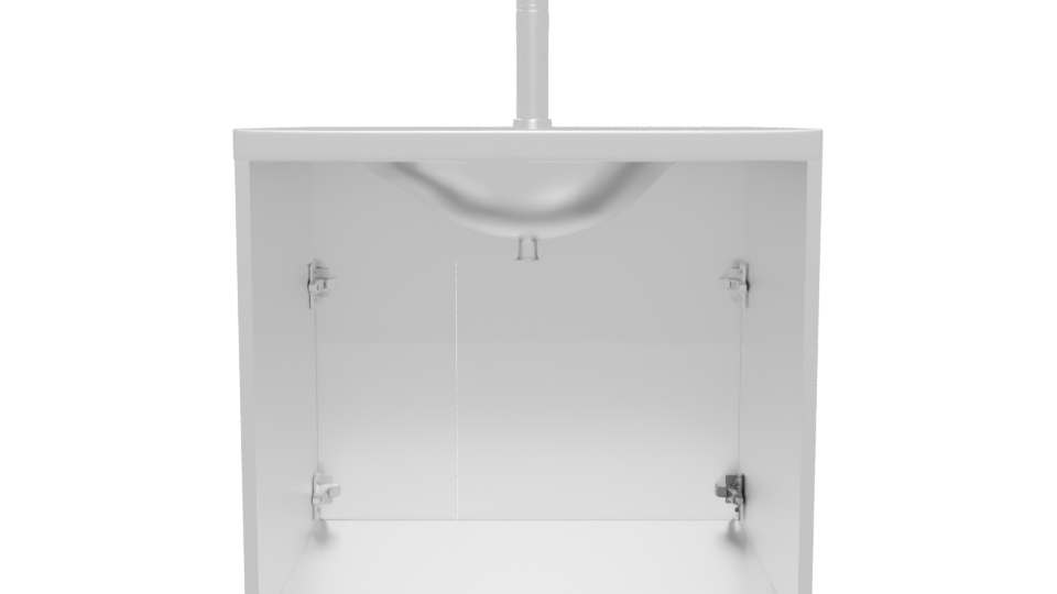 Contemporary Bathroom Vanity with Sink 3D Model - Professional 3D Model Render 5