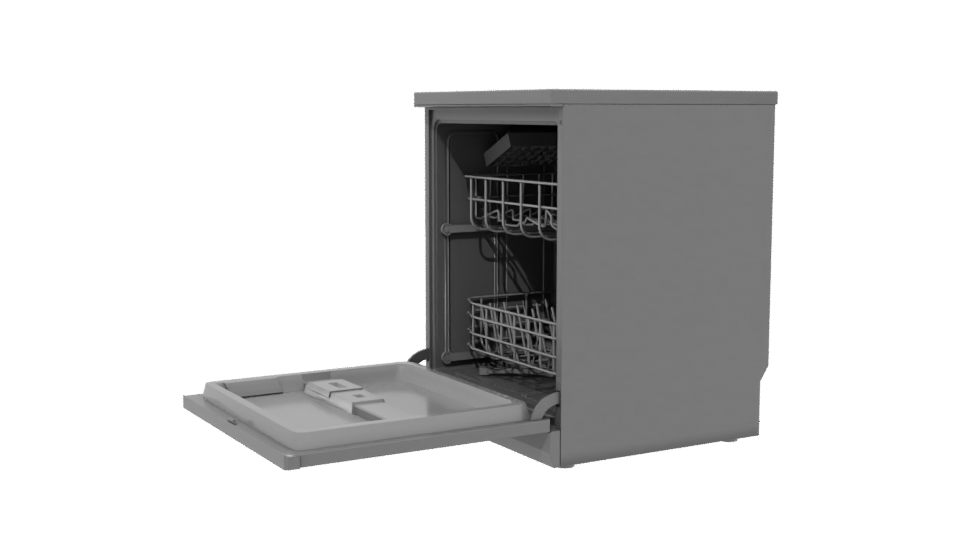 Realistic Dishwasher 3D Model - Professional 3D Model Render 13