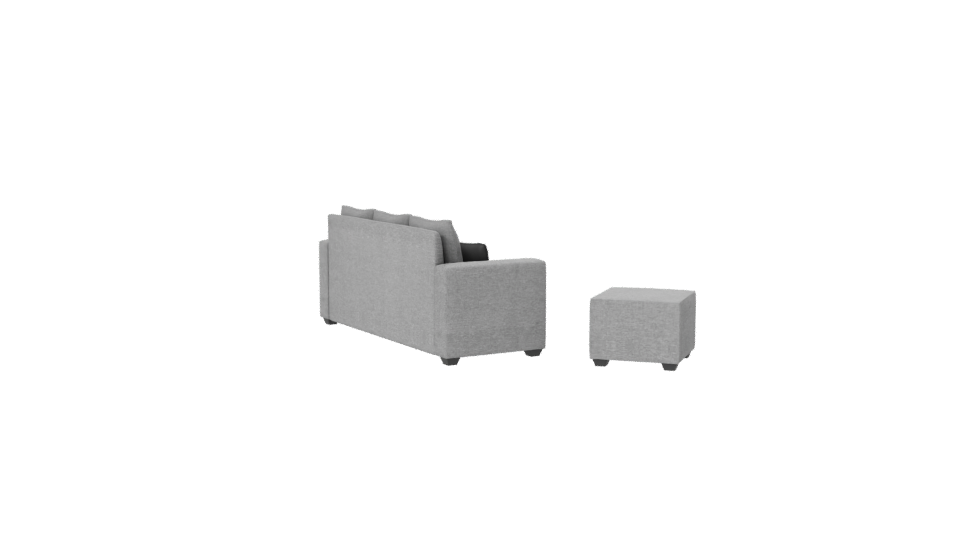 Modern Upholstered Sofa Set 3D Model - Professional 3D Model Render 7