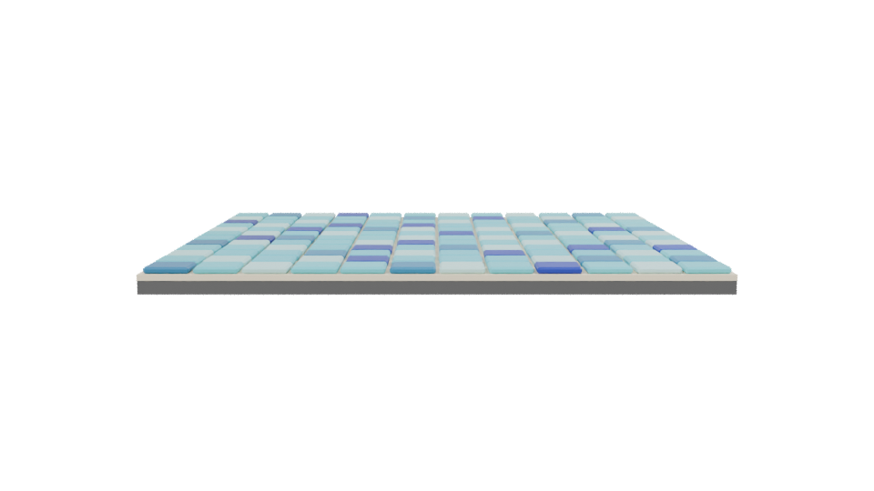 Stylized Mosaic Tile Floor Model - Professional 3D Model Render 2
