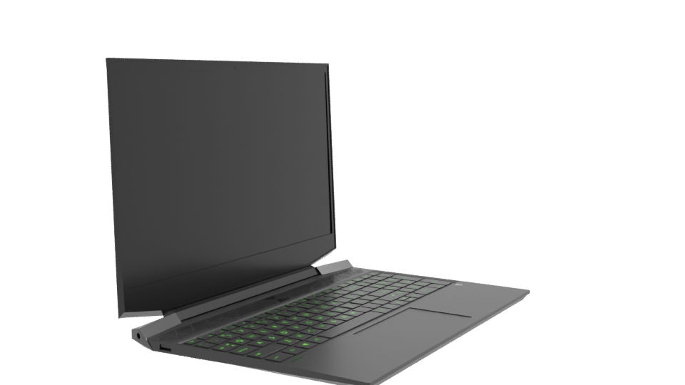 Sleek Gaming Laptop 3D Model - Professional 3D Model Render 9