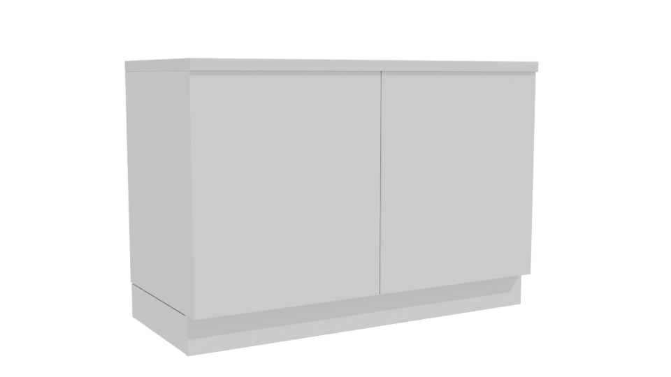 Contemporary Wooden Counter Model - Professional 3D Model Render 10