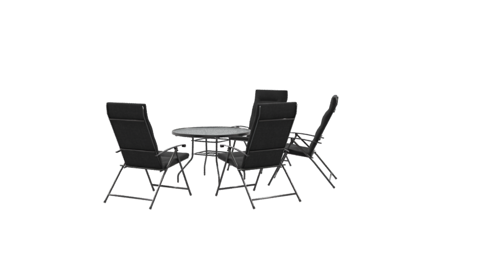 Stylish Outdoor Dining Set 3D - Professional 3D Model Render 9