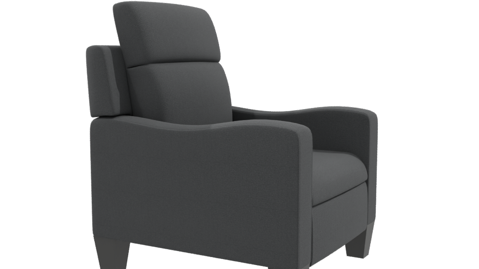 Stylish Modern Fabric Armchair 3D Model - Professional 3D Model Render 9