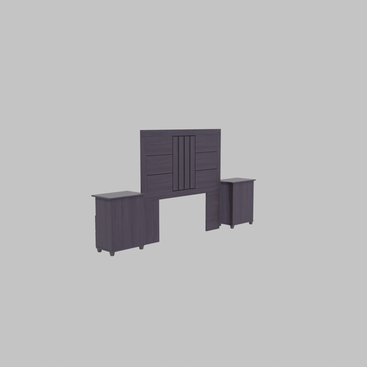 RESPALDO QUEEN CON MESAS DE DOS GAVETAS