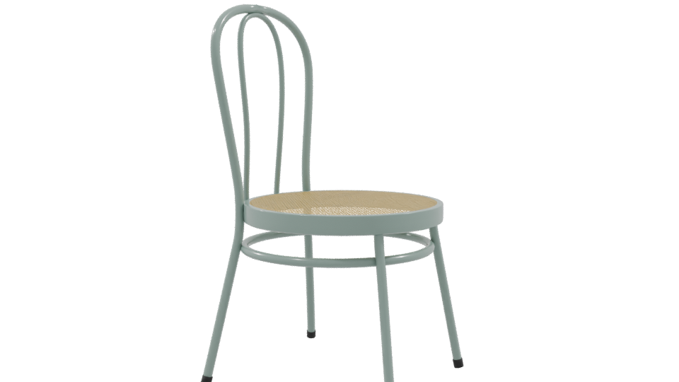 Stylish Vintage-Style Dining Chair 3D Model - Professional 3D Model Render 9