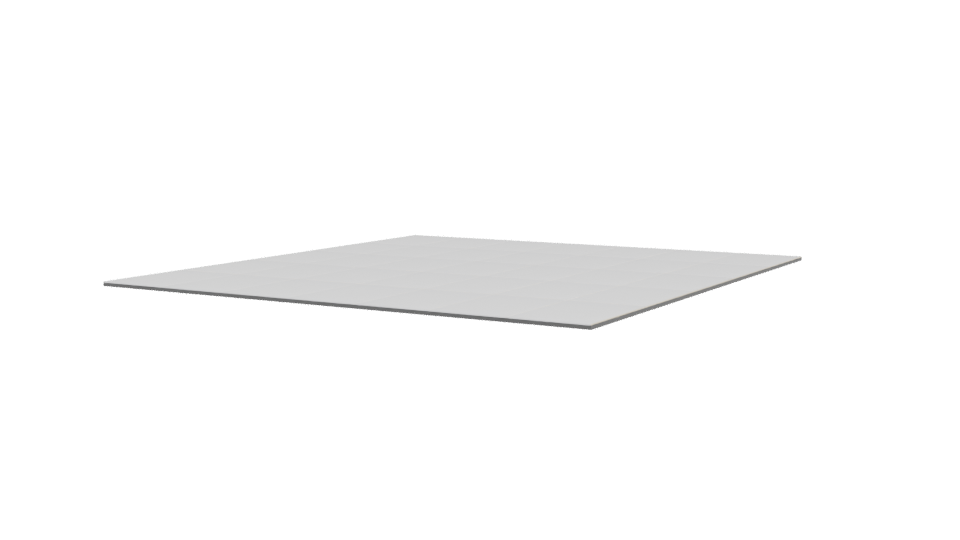 Minimalist Smooth White Floor Panel 3D Model - Professional 3D Model Render 3