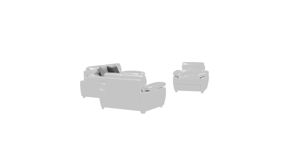 Vibrant Modern Sofa Set 3D Model - Professional 3D Model Render 9