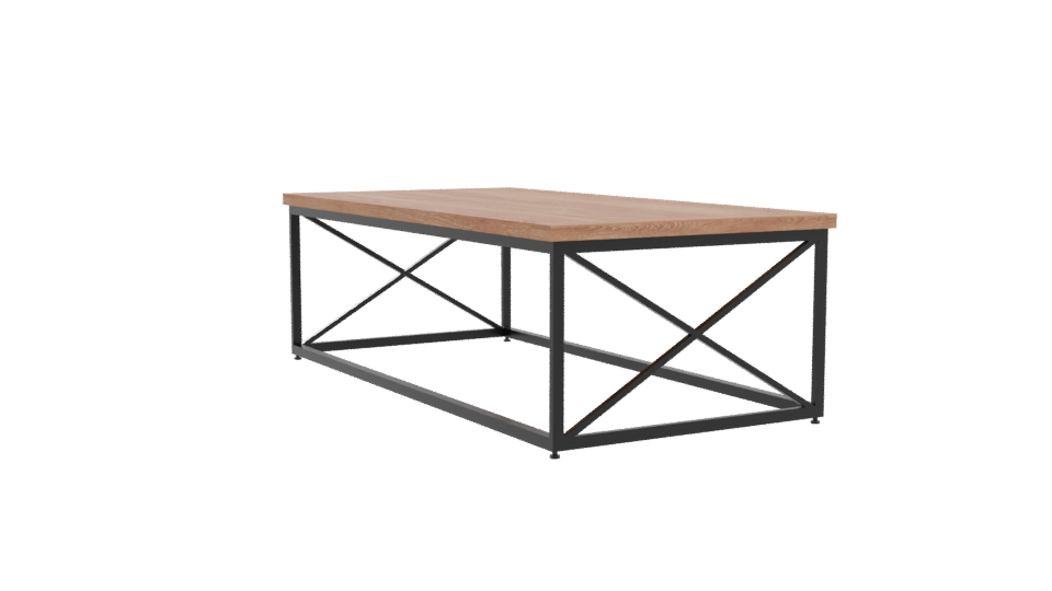 Stylish Wooden Dining Table 3D - Professional 3D Model Render 10