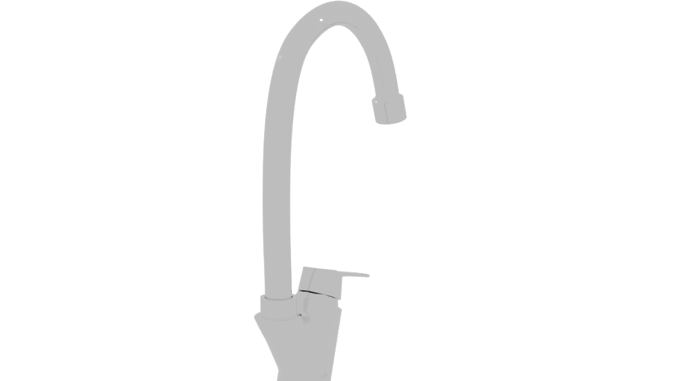 Sleek Modern Kitchen Faucet 3D - Professional 3D Model Render 9