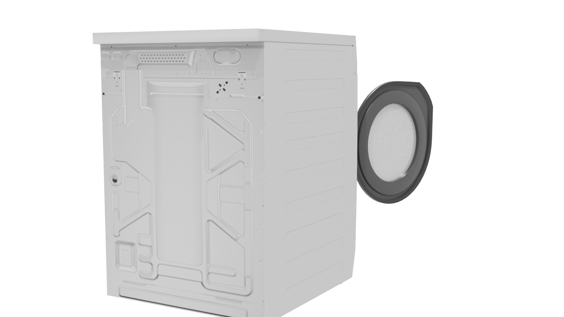 Realistic Household Washing Machine 3D - Professional 3D Model Render 6