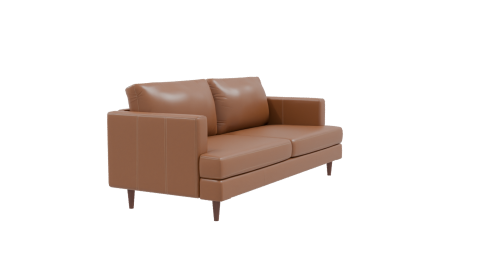 Modern Leather Sofa 3D Model - Professional 3D Model Render 9
