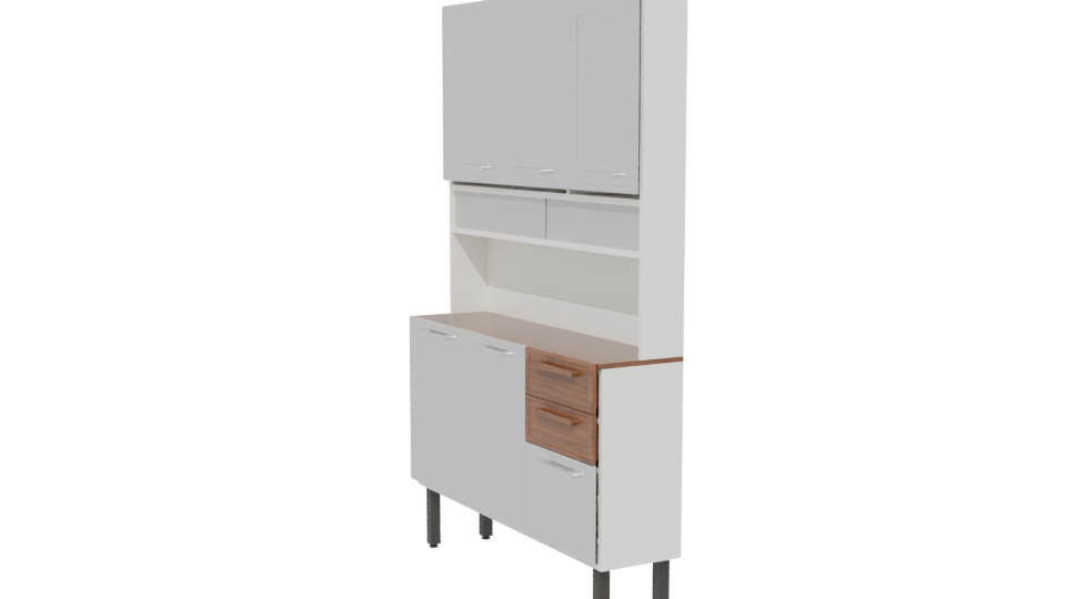 Modern Kitchen Cabinet 3D Model - Professional 3D Model Render 13
