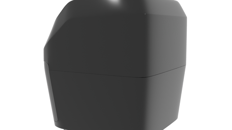 Modern Digital Air Fryer 3D Model - Professional 3D Model Render 3