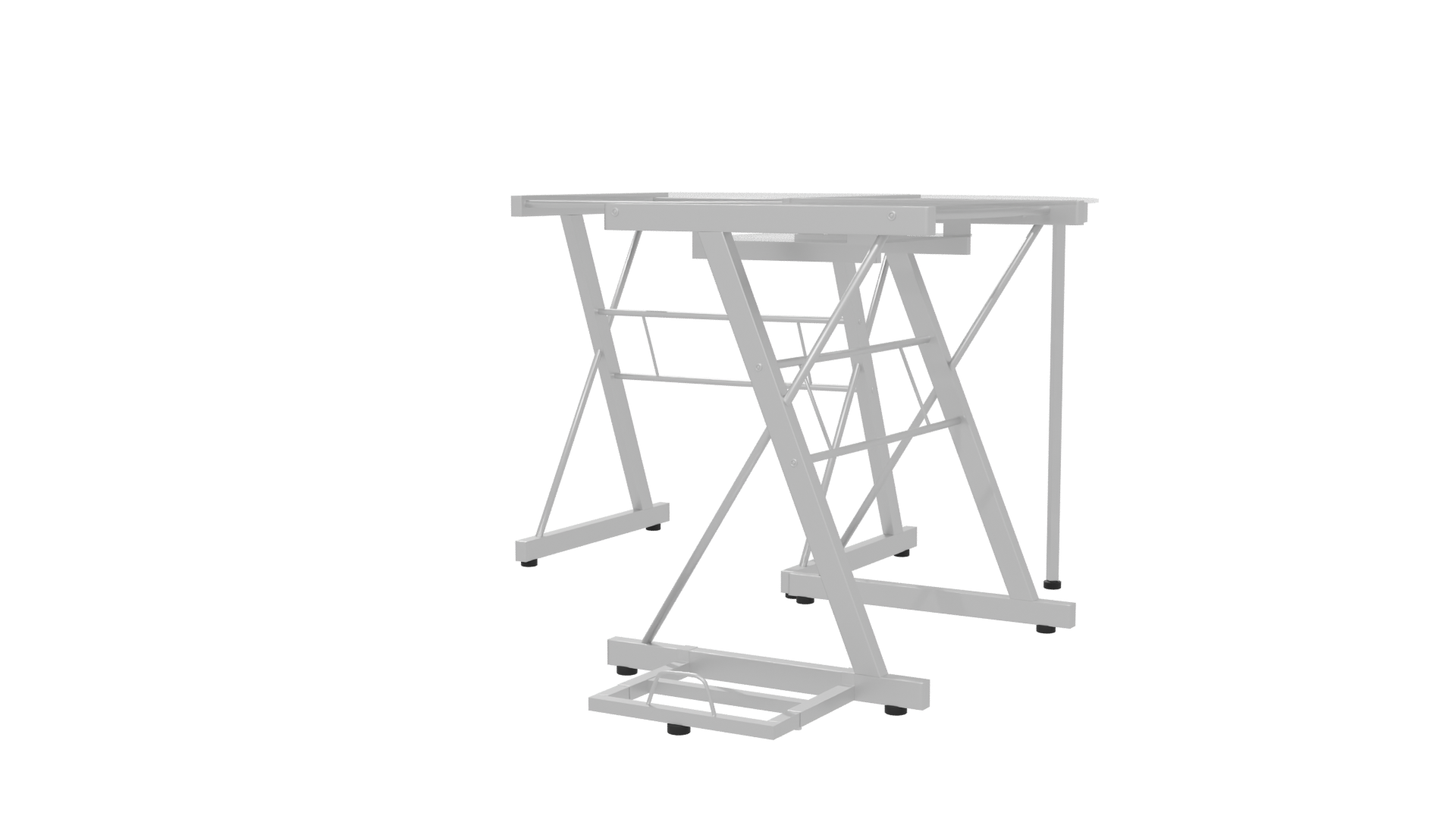 Stylish Modern Office Desk 3D - Professional 3D Model Render 6