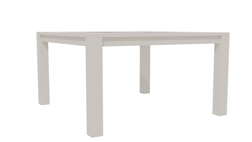 Modern Square Dining Table 3D - Professional 3D Model Render 13