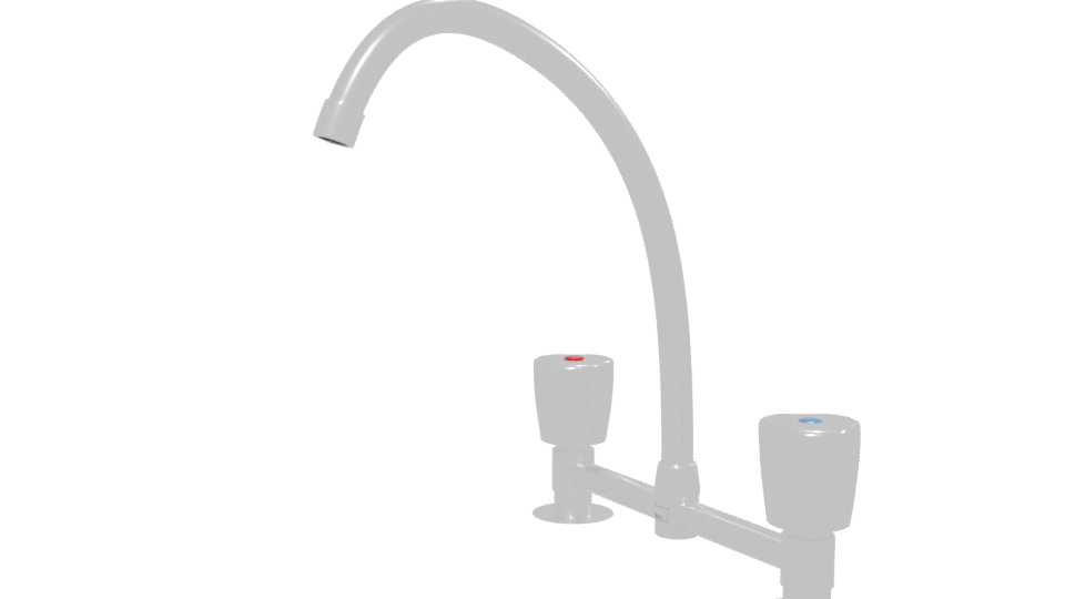 Stylish Kitchen Faucet Model - Professional 3D Model Render 13