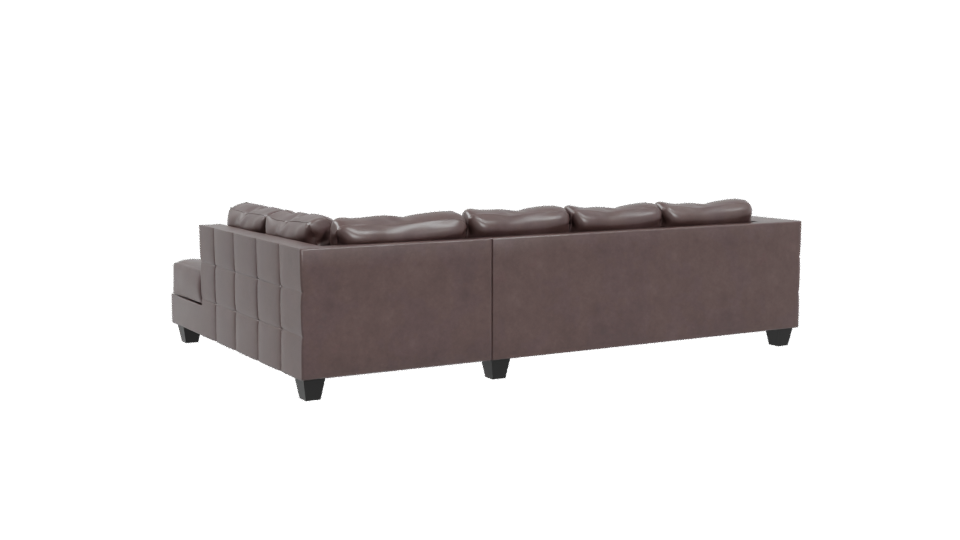 Stylish Modern L-Shaped Sofa 3D Model - Professional 3D Model Render 4