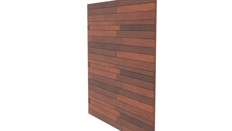 Stylish Wooden Wall Panel 3D - Professional 3D Model Render 13