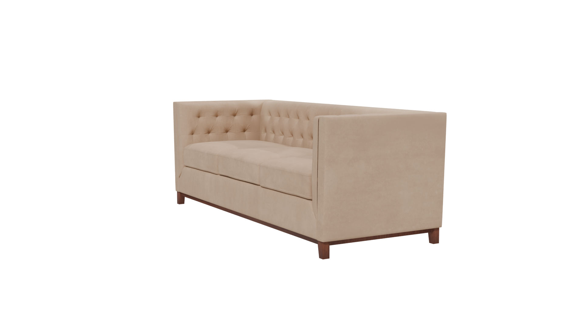 Elegant Upholstered Sofa Model - Professional 3D Model Render 13