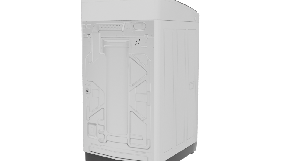 Top-Loading Washing Machine 3D Model - Professional 3D Model Render 6