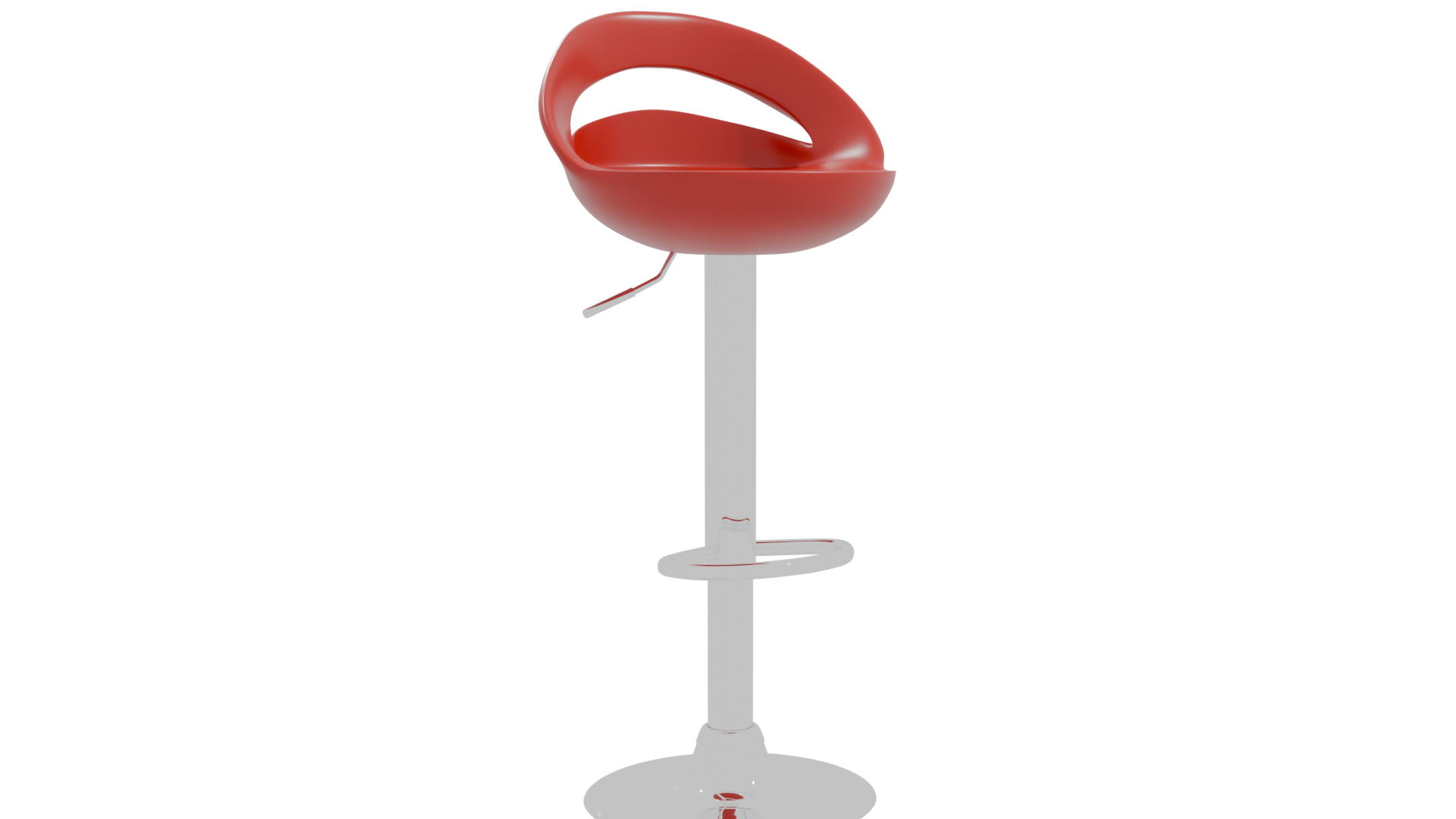 Contemporary Adjustable Bar Stool 3D - Professional 3D Model Render 10