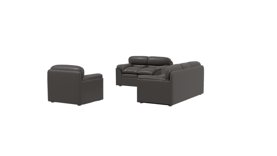 Contemporary Modular Sofa Set 3D Model - Professional 3D Model Render 3
