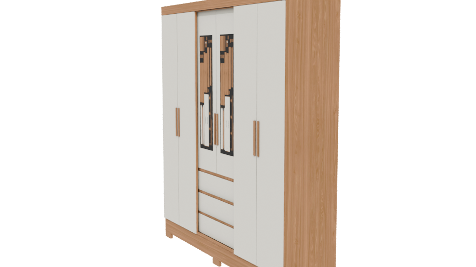 Modern Storage Cabinet 3D Model - Professional 3D Model Render 13