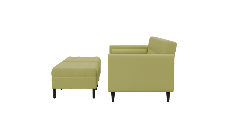 Contemporary Corner Sofa Model - Professional 3D Model Render 2