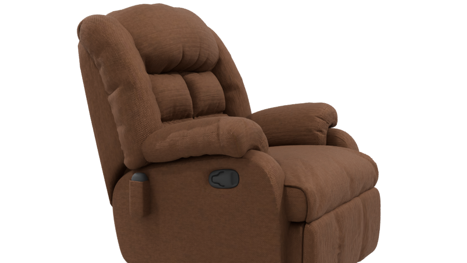 Cozy Recliner Chair Model - Professional 3D Model Render 9