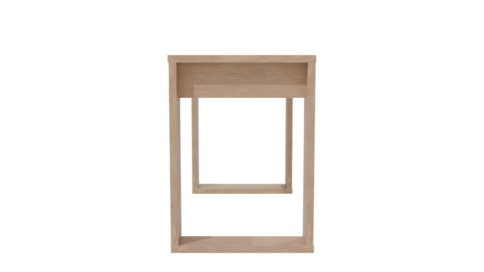 Stylish Wooden Table 3D Model - Professional 3D Model Render 2