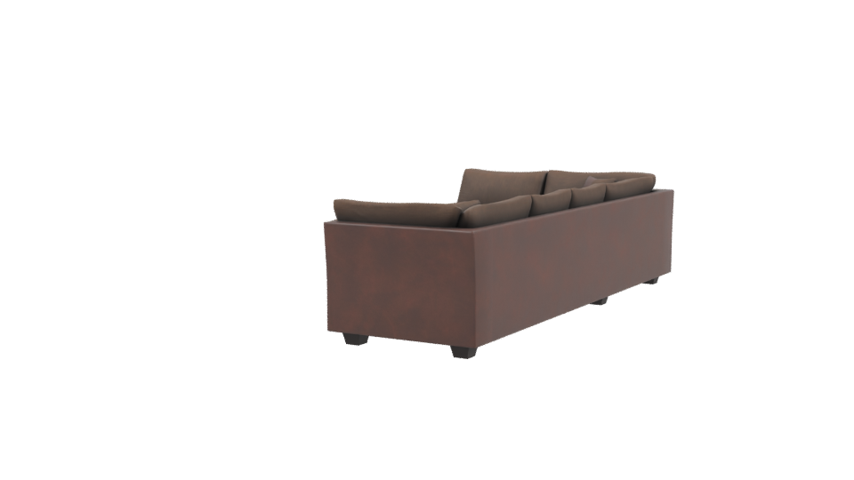 Stylish Modern Sectional Sofa 3D Model - Professional 3D Model Render 3
