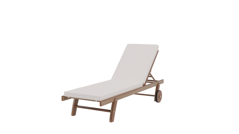 Stylish Outdoor Lounge Chair 3D - Professional 3D Model Render 3