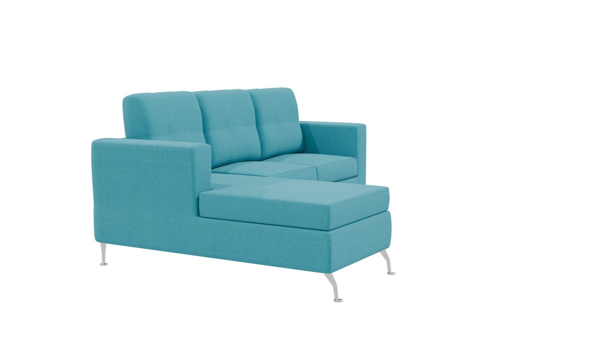 Left Corner Sectional Sofa 3D - Professional 3D Model Render 9