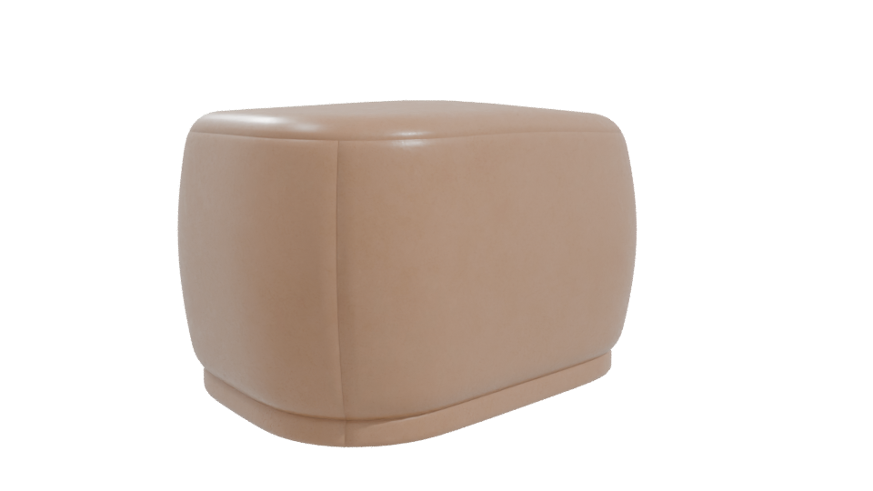Stylish Modern Ottoman 3D Model - Professional 3D Model Render 10