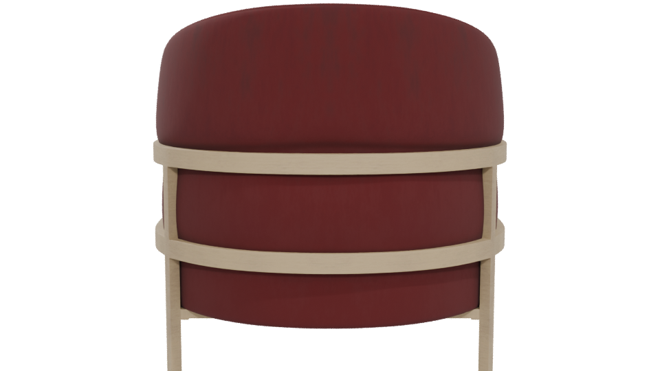 Sitial Berlin Guinda Armchair 3D - Professional 3D Model Render 5