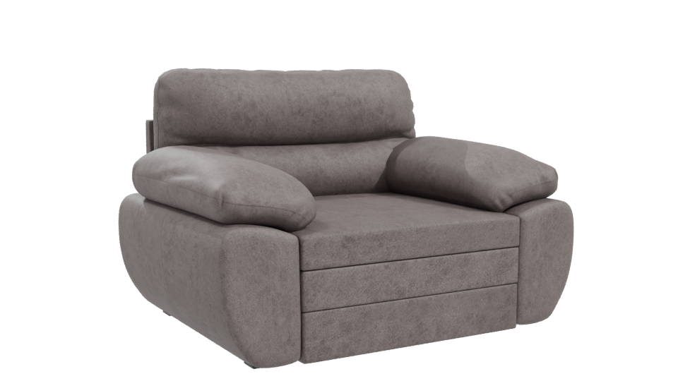 Contemporary Upholstered Living Room Chair 3D Model - Professional 3D Model Render 10