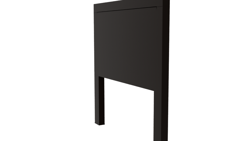 Elegant Modern Bed Headboard 3D - Professional 3D Model Render 7