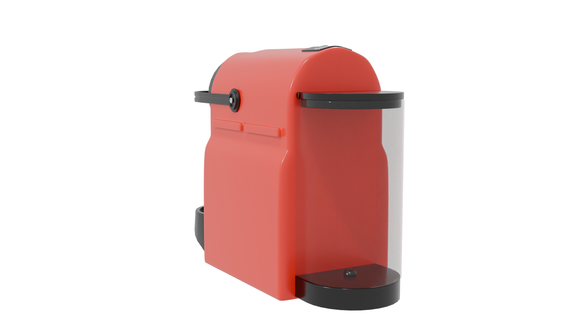 Compact Modern Coffee Machine 3D - Professional 3D Model Render 7