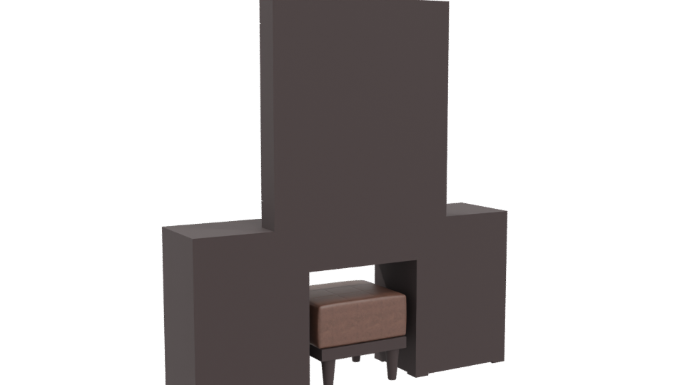 Elegant Modern Vanity Set 3D - Professional 3D Model Render 4