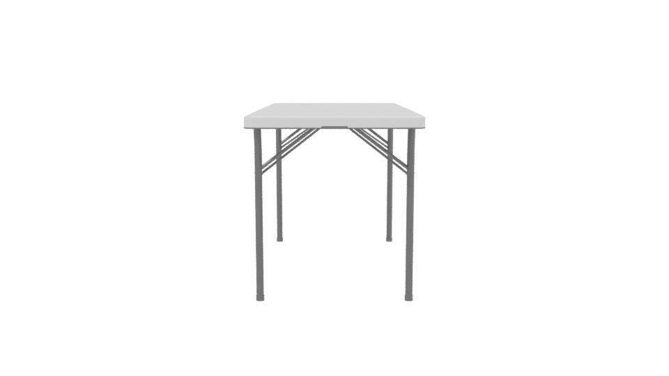 Folding Table 3D Model - Professional 3D Model Render 2
