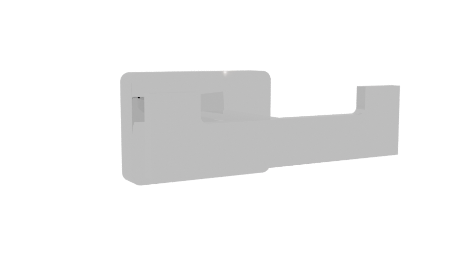 Stylized Metal Clip Holder Model - Professional 3D Model Render 10