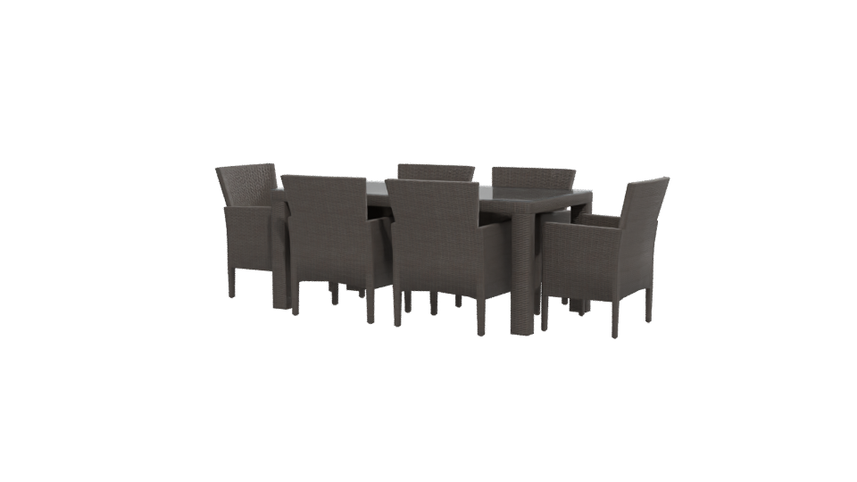 Elegant Outdoor Dining Set 3D - Professional 3D Model Render 12