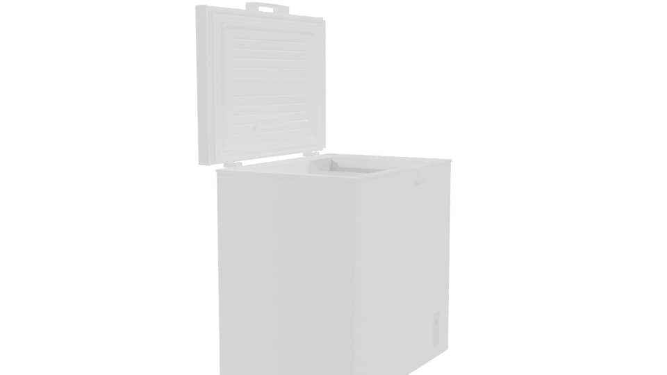 Compact Chest Freezer Model 3D - Professional 3D Model Render 9