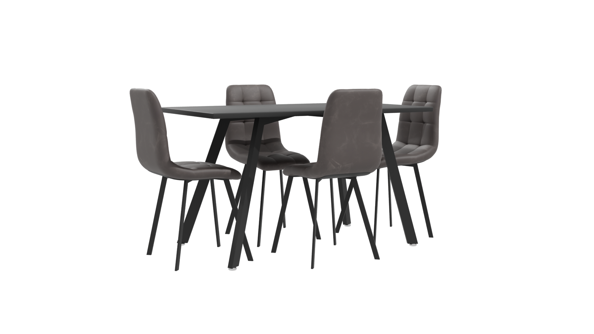 Stylish Dining Table Set 3D - Professional 3D Model Render 10